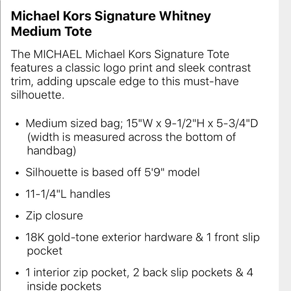Michael Kors Tote Bag - Picture 5 of 5